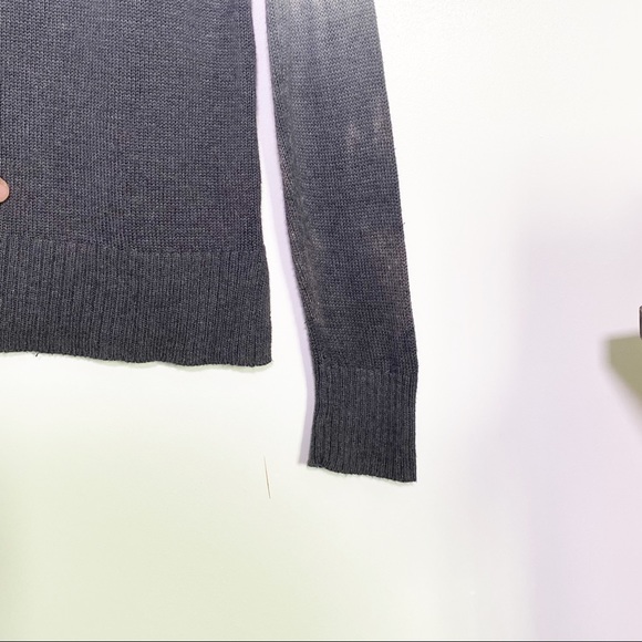 Ombré Oversize Knit Sweater AEO in Gray Black - Picture 5 of 8